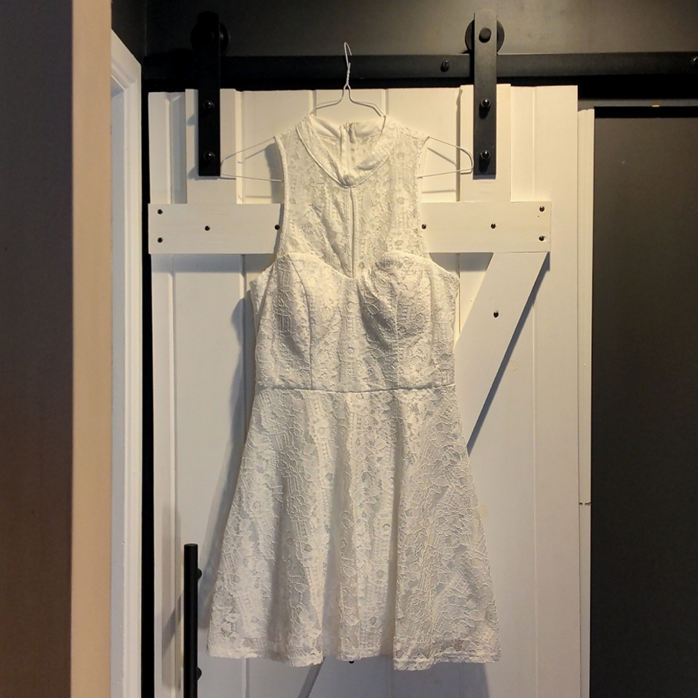 Lots Of Love By Speechless White Lace Mini Dress Size 13